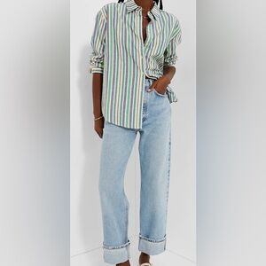 Tuckernuck+Pomander Place Zephyr Stripe Keegan Button Down Shirt | S | NWT